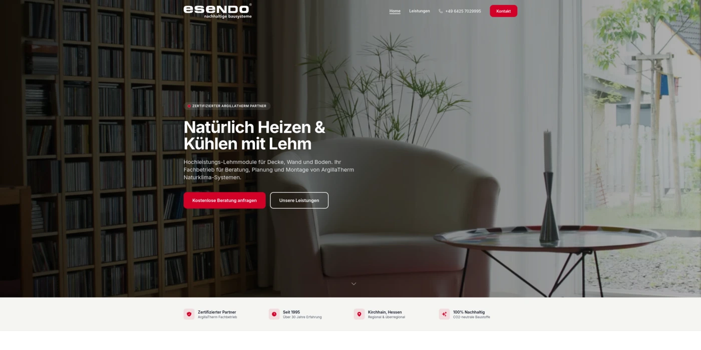 Esendo Homepage